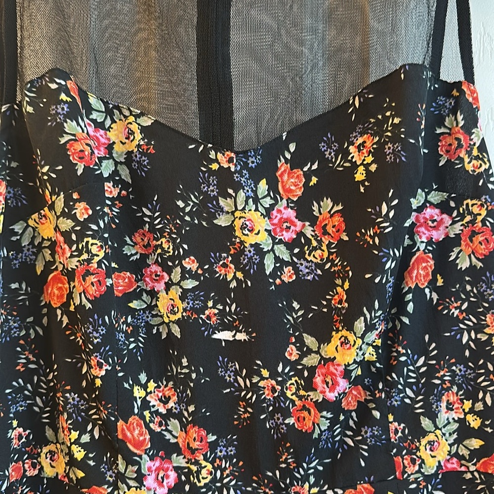 dELIA’s Vintage Retro Y2K Floral Sleeveless Dress with Sheer Top Size Medium - Picture 7 of 7